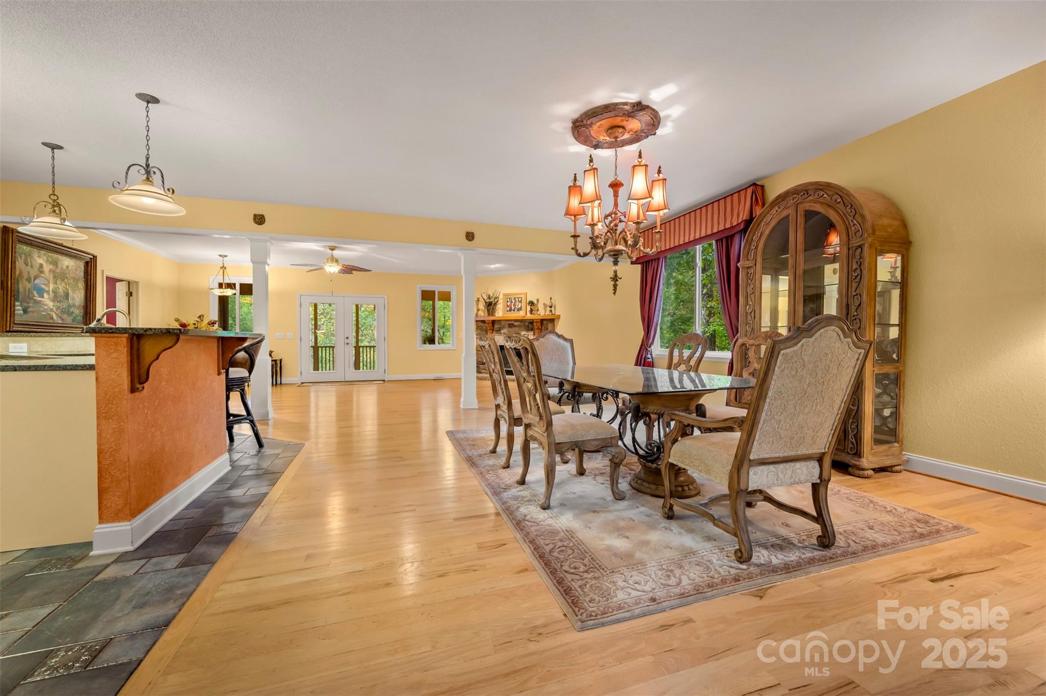 768 White Oak Lane Tryon, NC 28782 - Photo 7 of 48 a view of a dining room with furniture