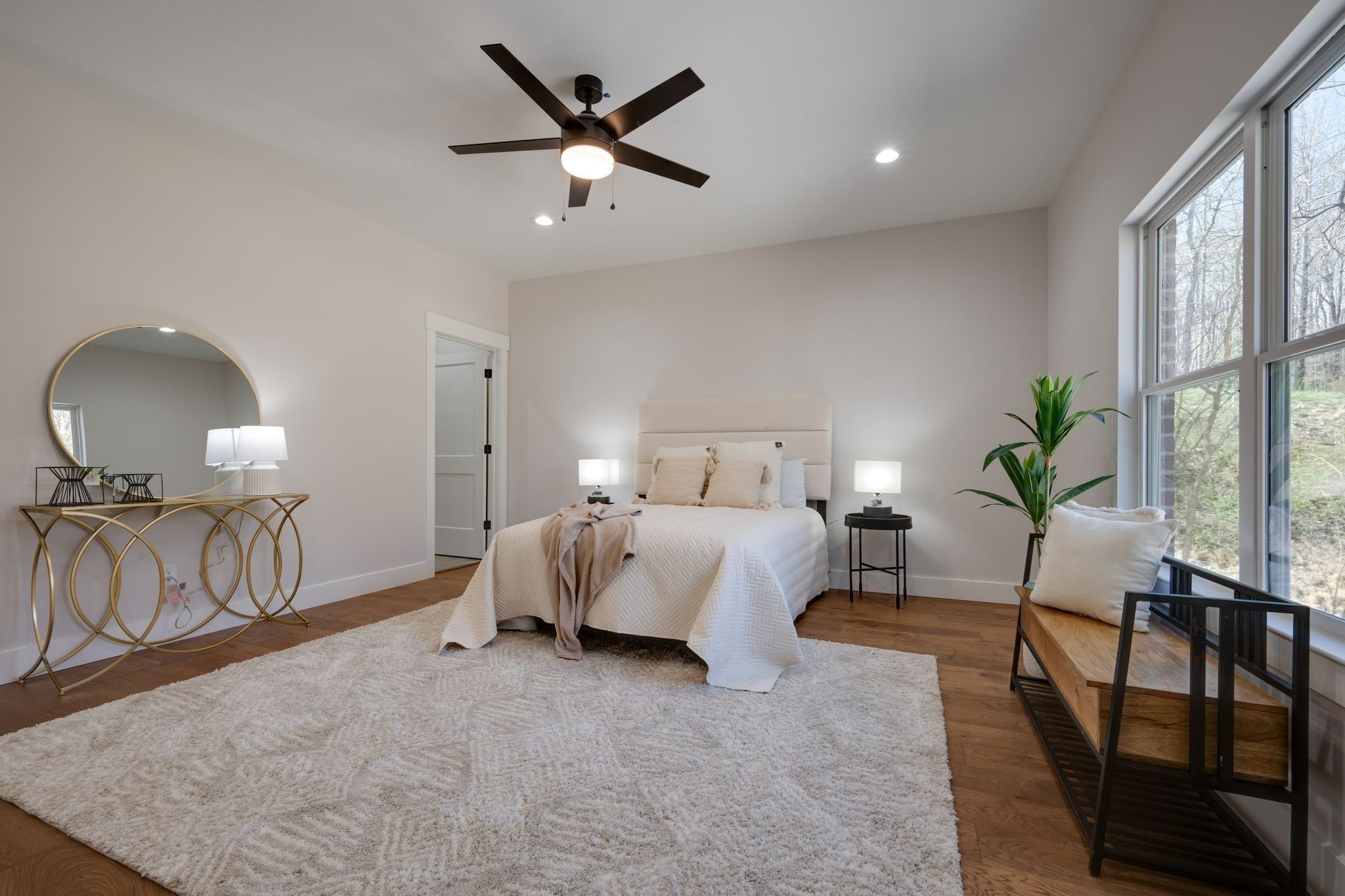 2 Hickory Hills Drive Dickson, TN 37055 - Photo 15 of 34 a bed room with a bed window and a chandelier