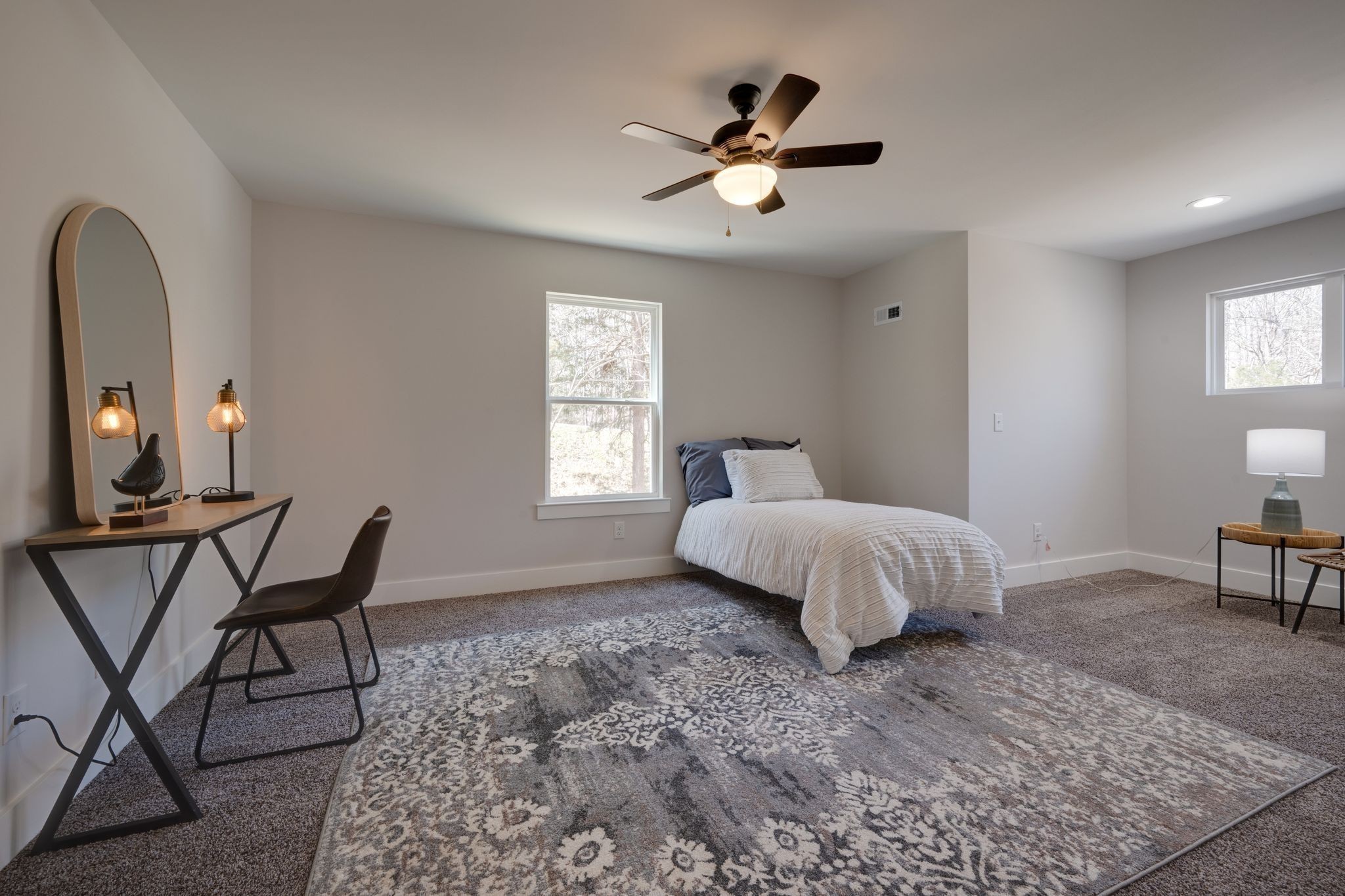 2 Hickory Hills Drive Dickson, TN 37055 - Photo 23 of 34 a bedroom with a bed a chair and a chandelier