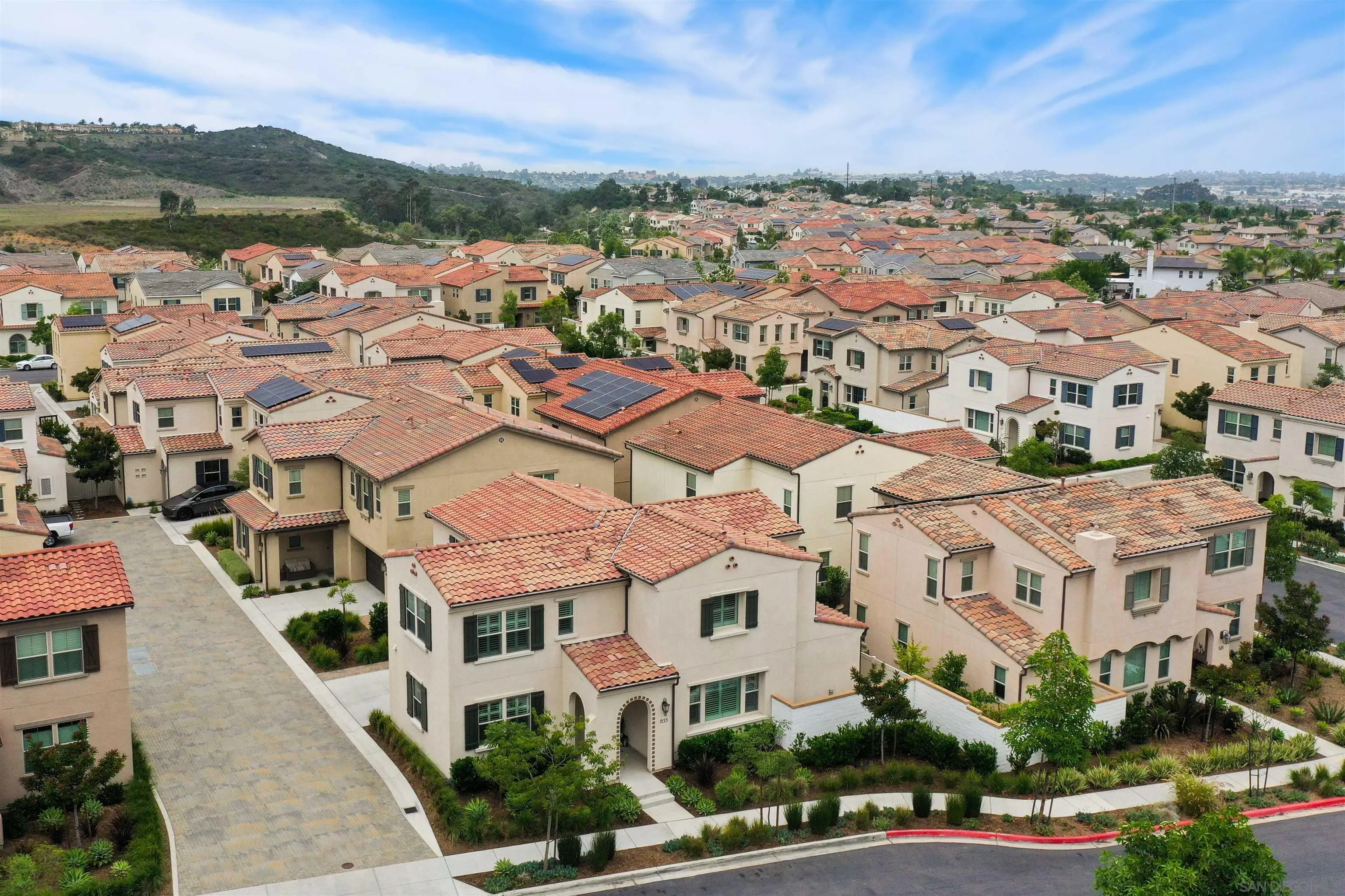 655 Gemstone Drive San Marcos, CA 92078 - Photo 37 of 48 an aerial view of residential houses with outdoor space and river