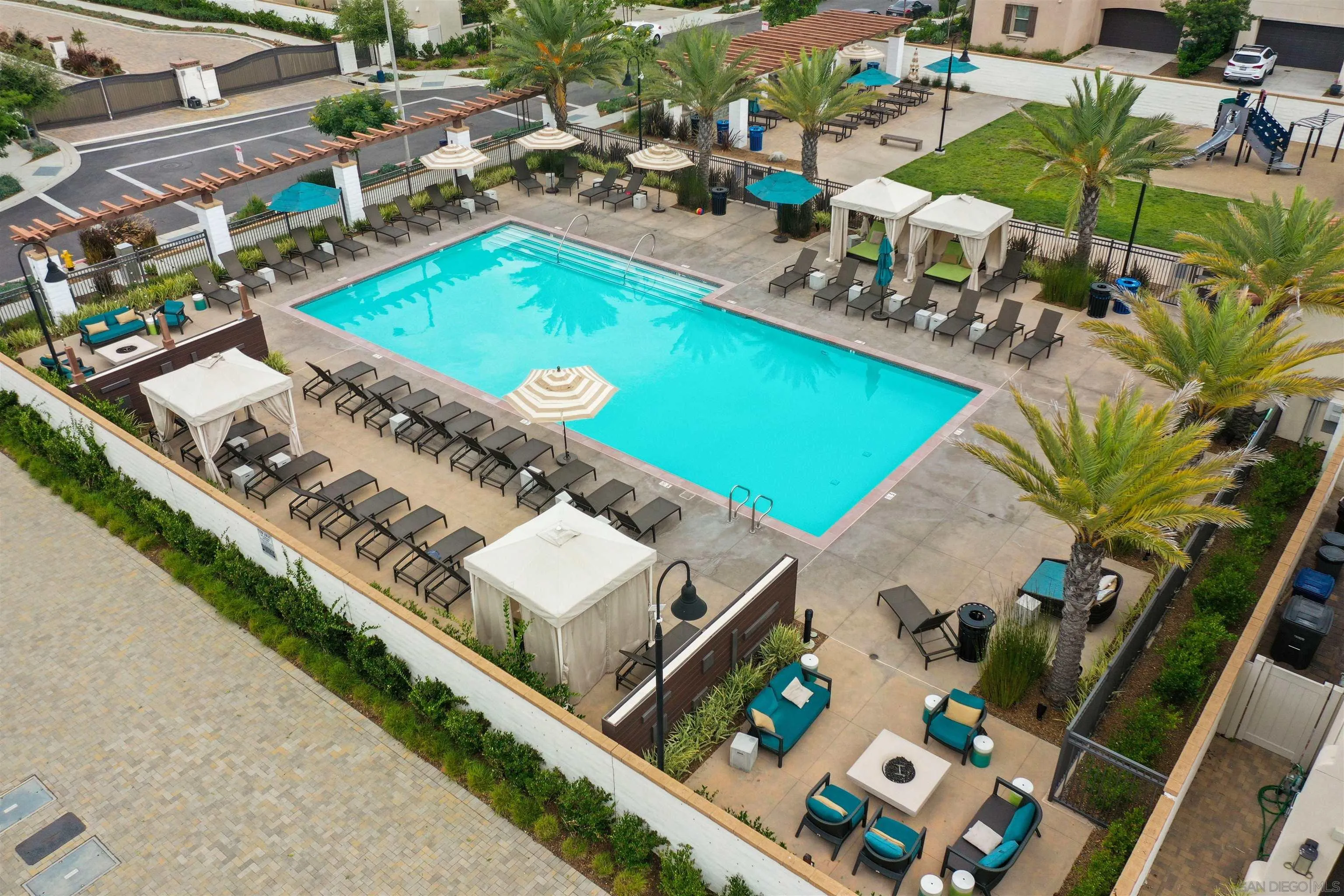 655 Gemstone Drive San Marcos, CA 92078 - Photo 45 of 48 an aerial view of a house swimming pool patio and outdoor seating