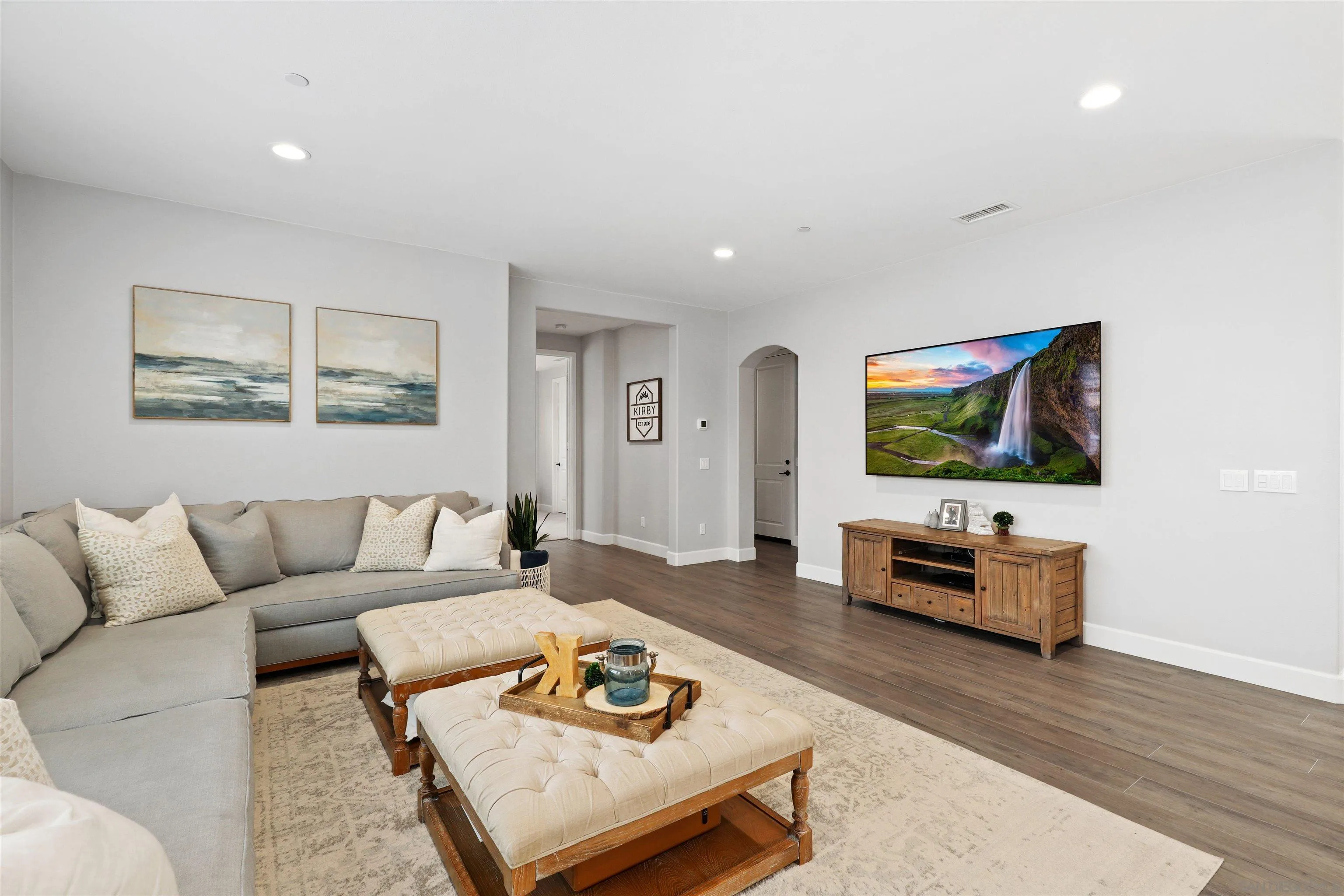 655 Gemstone Drive San Marcos, CA 92078 - Photo 9 of 48 a living room with furniture and a flat screen tv