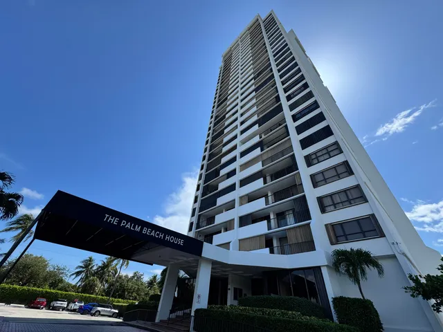 front view of a building with a street