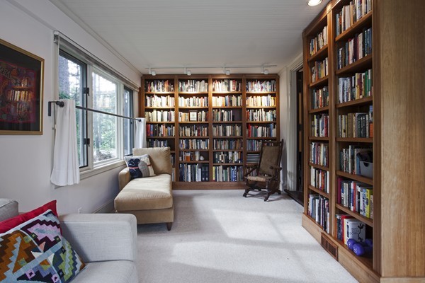 162 Waban Avenue Newton, MA 02468 - Photo 7 of 24 a living room with furniture and a book shelf