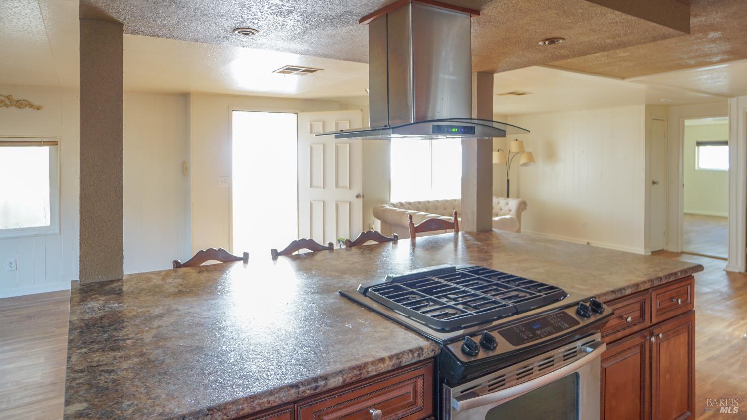 2412 Foothill Boulevard, Unit 124 Calistoga, CA 94515 - Photo 9 of 29 a living room with wooden floor and a rug