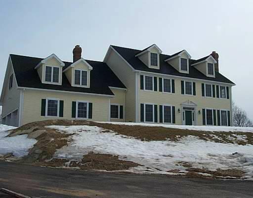 a front view of a house