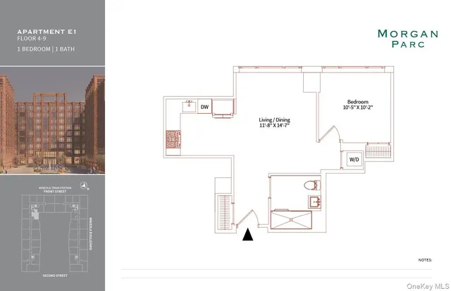 $4,045 | 199 2nd Street, Unit W601, Mineola, NY 11501
