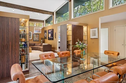 a living room filled with furniture