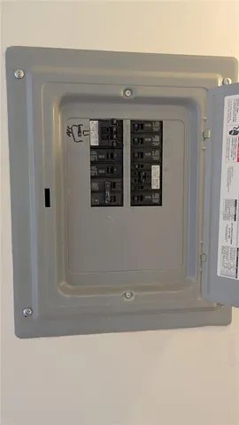 a view of wooden door