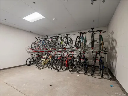 a view of a bike storage