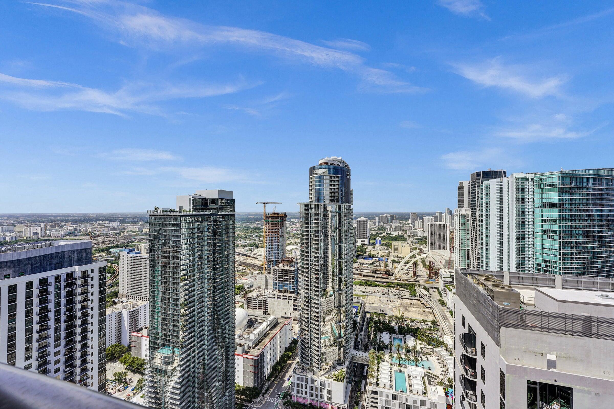 159 Northeast 6th Street, Unit 4813 Miami, FL 33132 - Photo 18 of 34 a view of a city with tall buildings