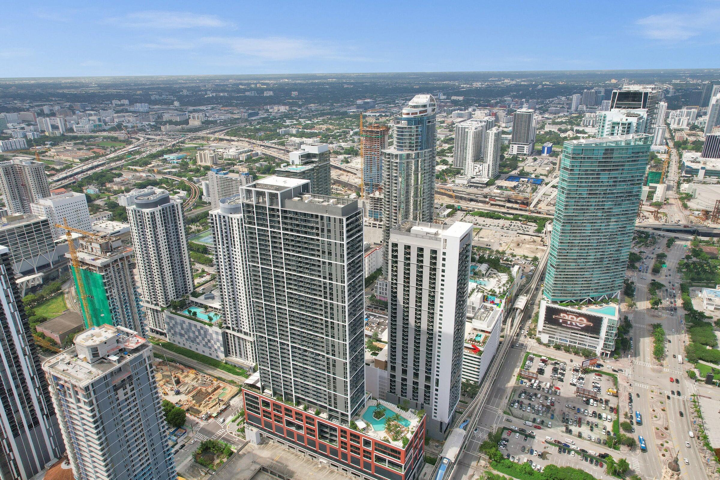 159 Northeast 6th Street, Unit 4813 Miami, FL 33132 - Photo 26 of 34 a view of a city with tall buildings