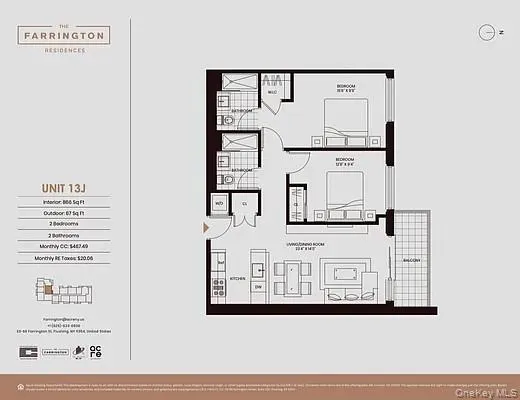$1,257,760 | 33-66 Farrington Street, Unit 9I | Flushing