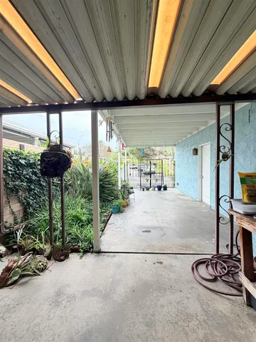 a house with outdoor seating