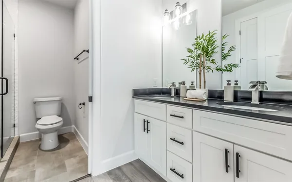 a view of a backyard with a garden