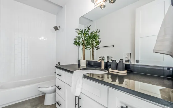 an empty room with an entryway