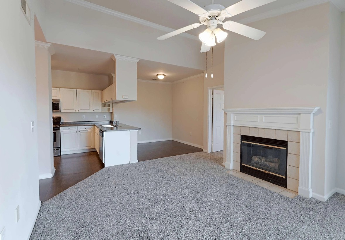 10505 South I-35 Frontage Road, Unit 1732 Austin, TX 78747 - Photo 12 of 22 a view of kitchen with furniture and a fireplace