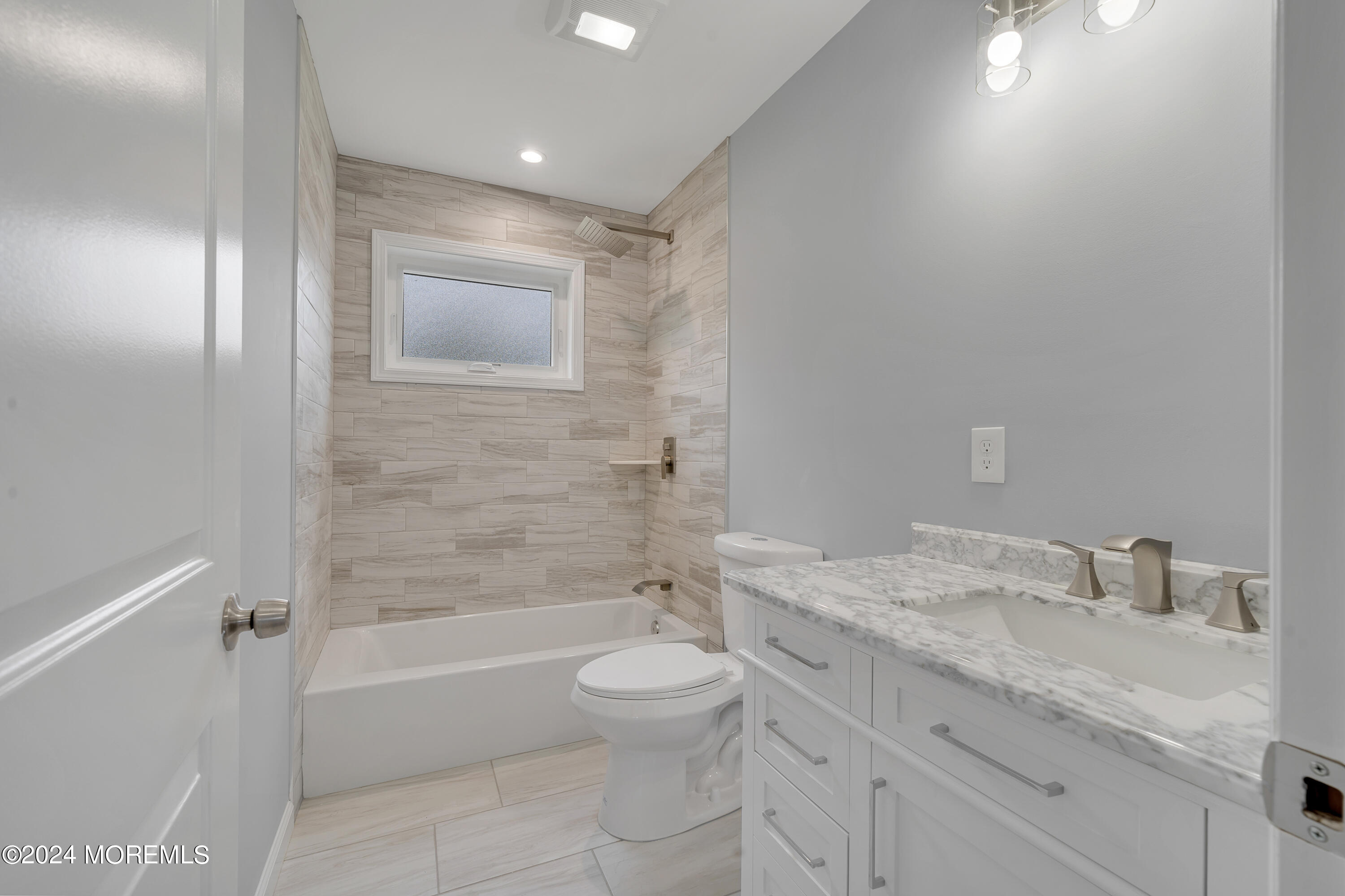 36 Pine Tree Road Old Bridge, NJ 08857 - Photo 27 of 34 a bathroom with a granite countertop sink a toilet and shower