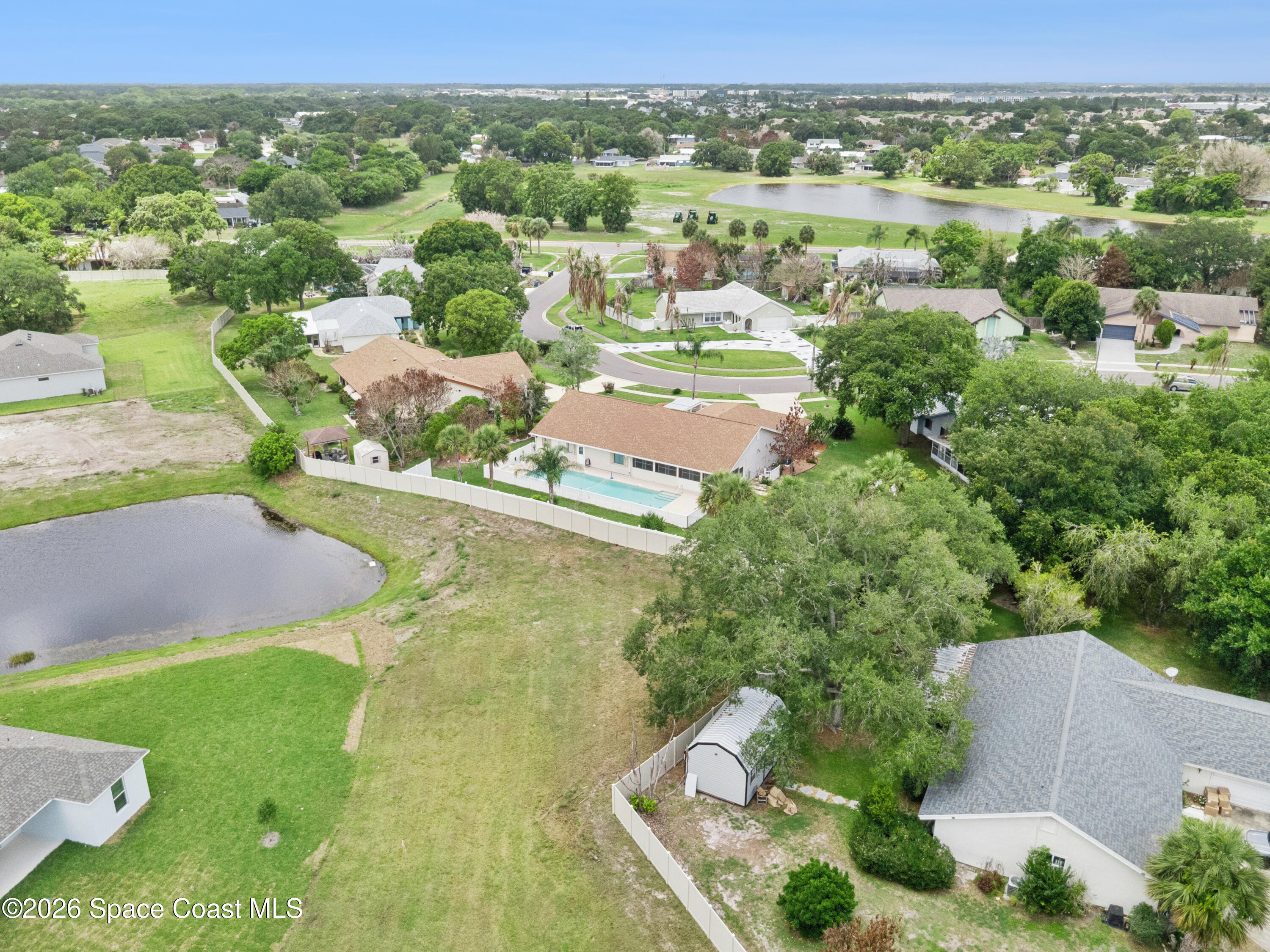 1334 Cherry Hills Road Northeast Palm Bay, FL 32905 - Photo 54 of 58 Aerial