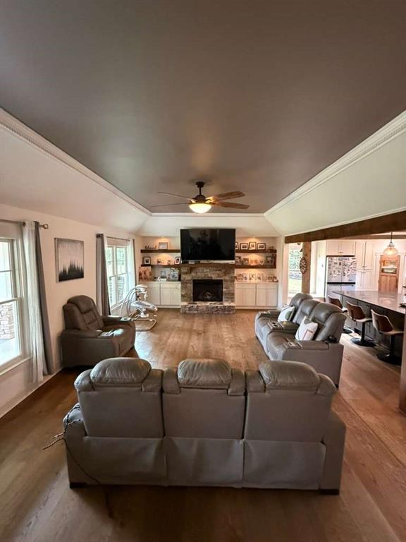 1463 Kellogg Creek Road Acworth, GA 30102 - Photo 35 of 55 a living room with furniture fireplace and a large window