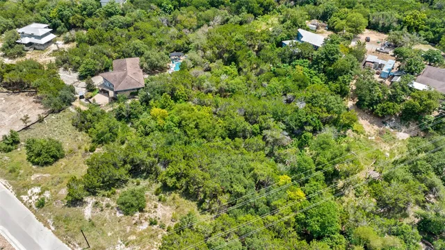 a view of a yard with plants