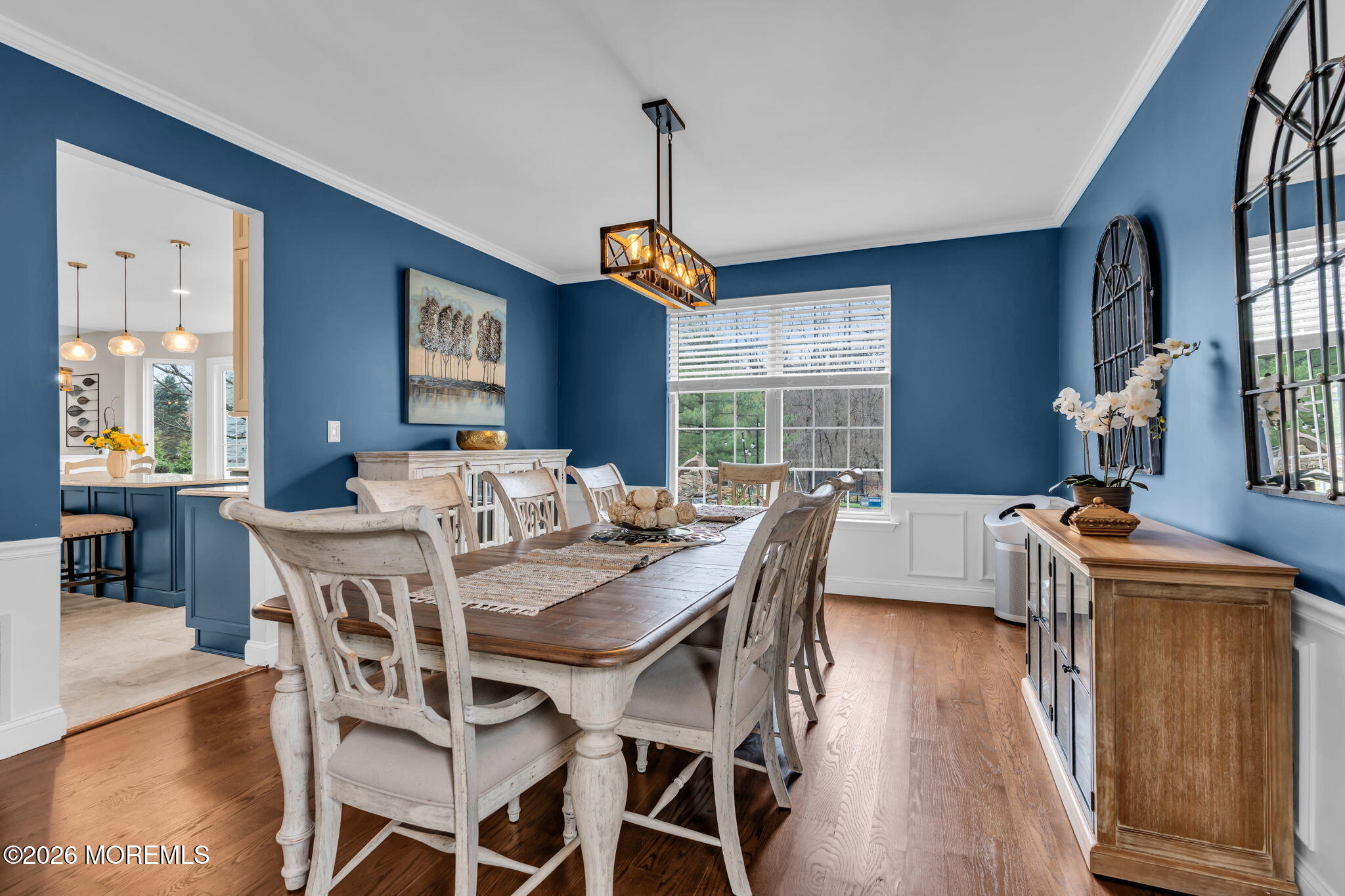 41 Lafayette Mills Road Manalapan, NJ 07726 - Photo 11 of 75 a view of a dining room with furniture window and wooden floor