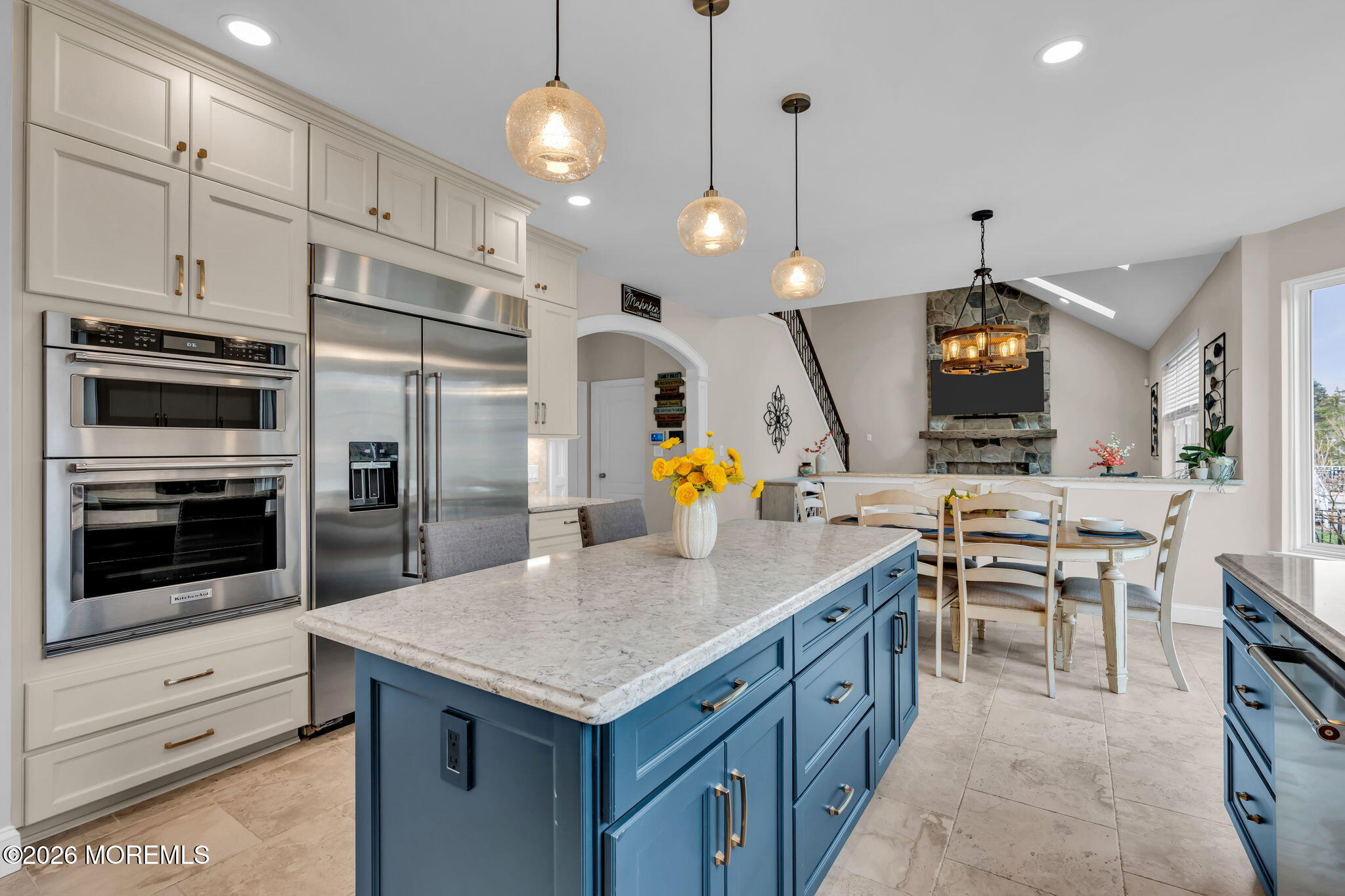 41 Lafayette Mills Road Manalapan, NJ 07726 - Photo 14 of 75 a kitchen with cabinets and stainless steel appliances
