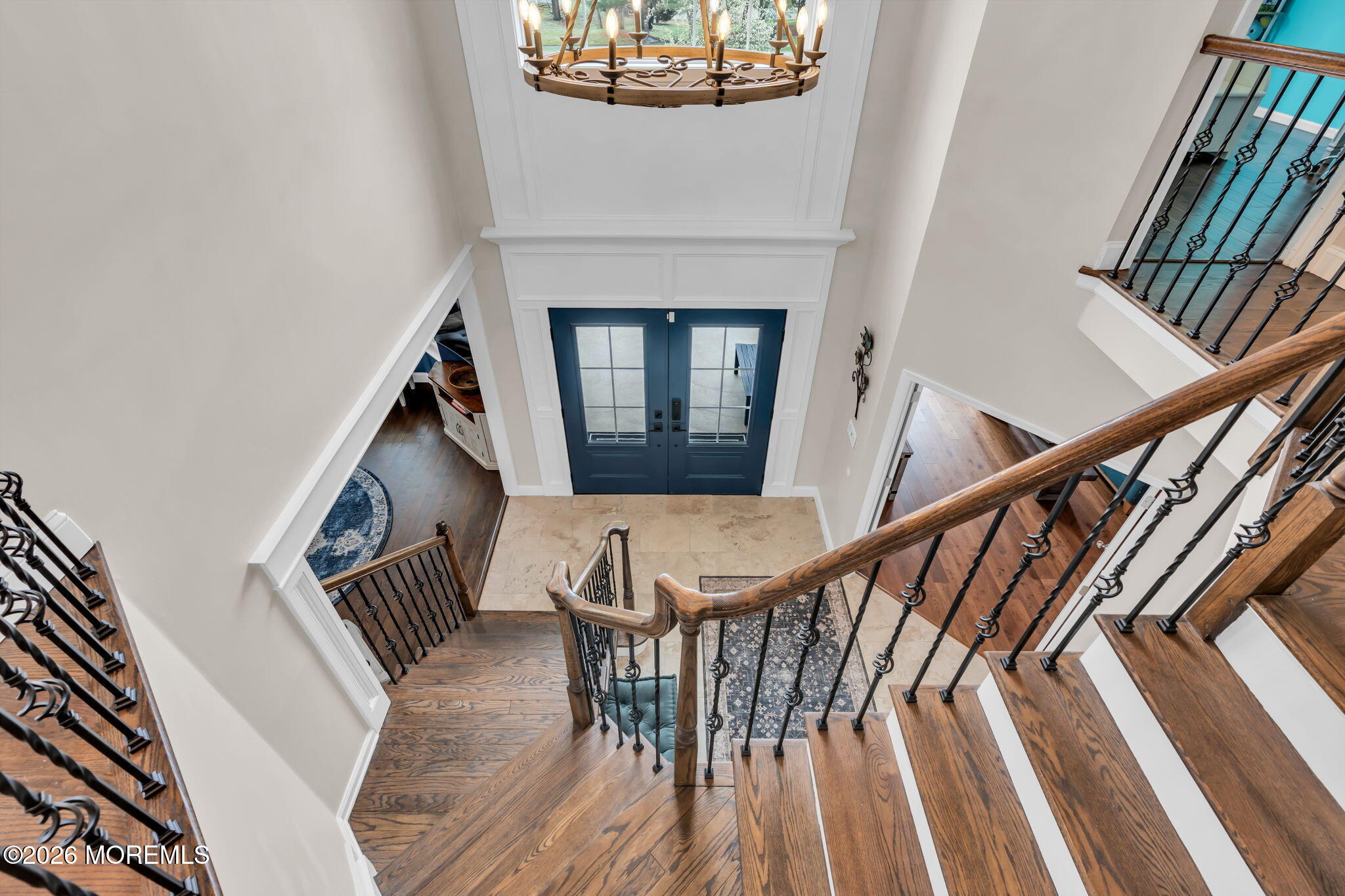 41 Lafayette Mills Road Manalapan, NJ 07726 - Photo 29 of 75 a view of entryway and hall with wooden floor
