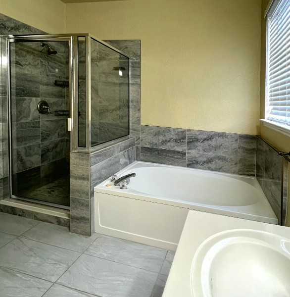 132 Stephen Lane Georgetown, TX 78626 - Photo 7 of 13 Stall shower and garden tub
