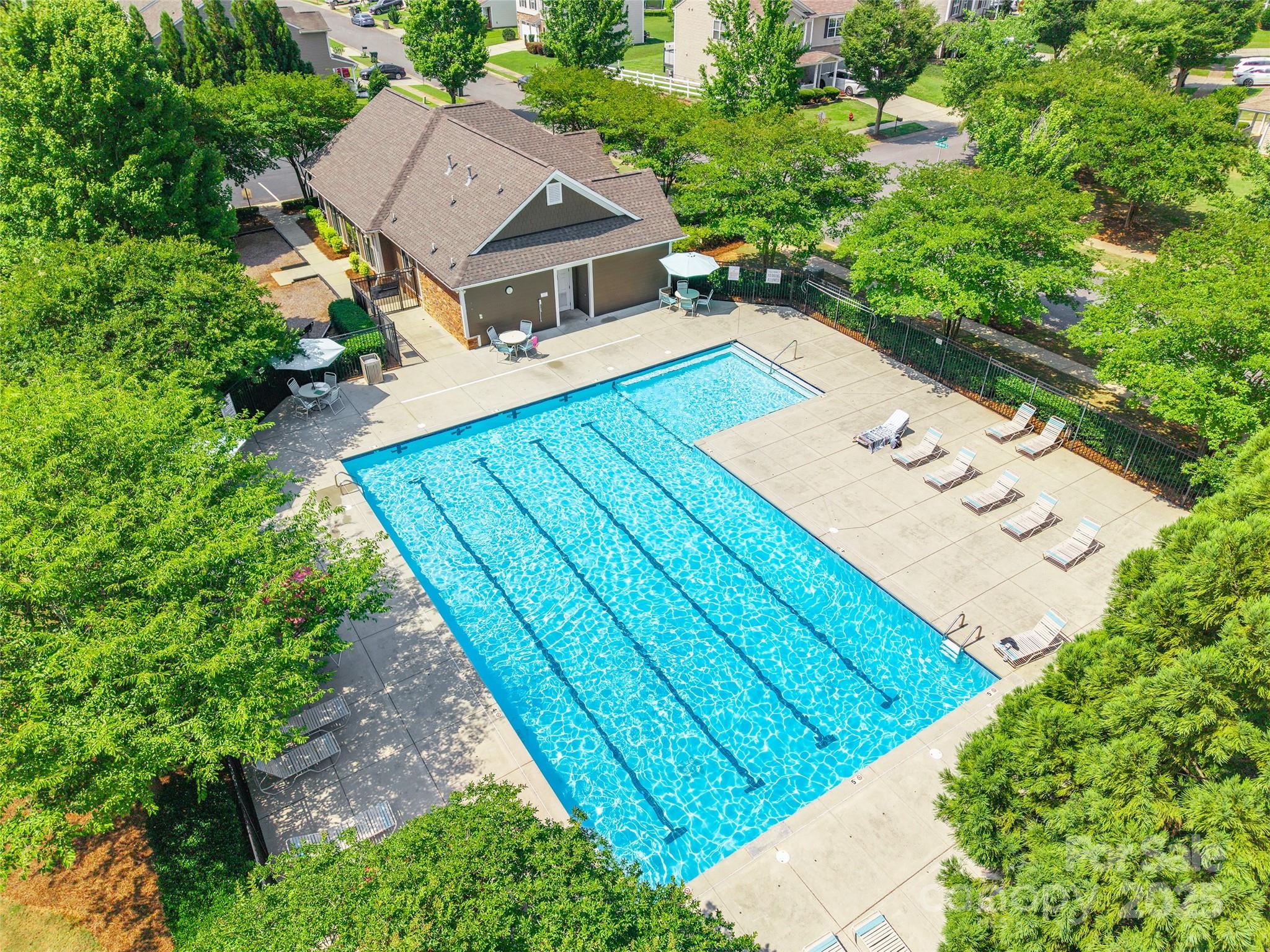 2357 Riding Trail Road Gastonia, NC 28054 - Photo 31 of 32 an aerial view of a house with a yard