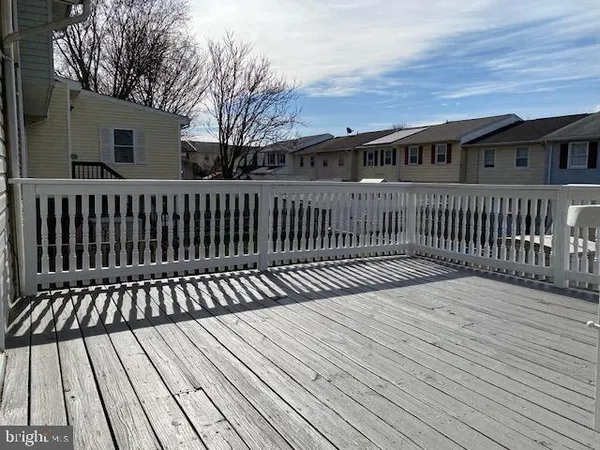 a view of a wooden deck