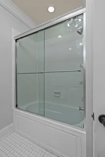 a view of a backyard with a garden