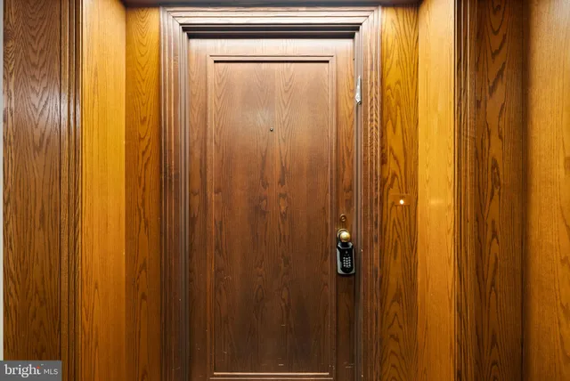 a bathroom with a shower curtain