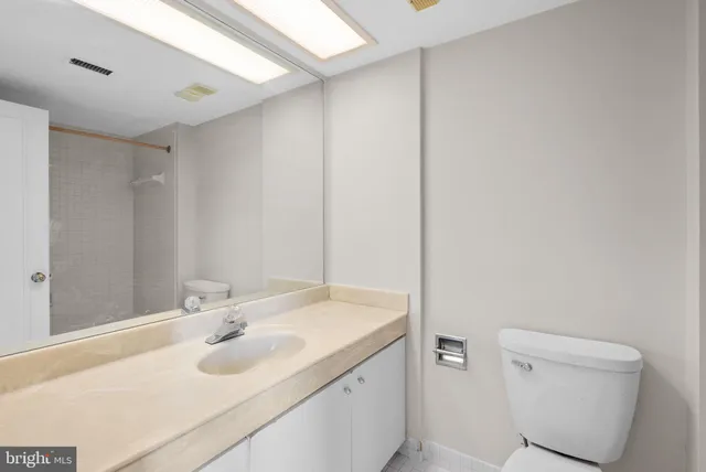 a bathroom with a sink toilet and vanity
