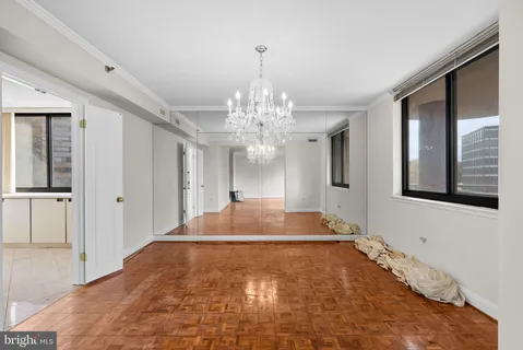 a view of an empty room