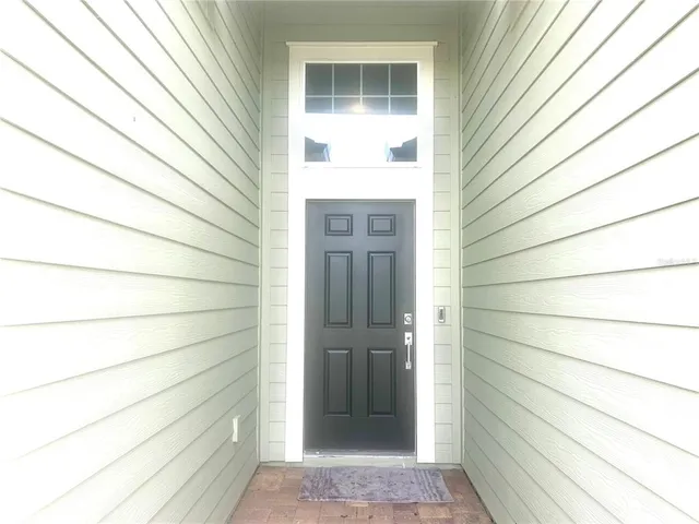 a view of front door