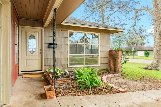 a house with a outdoor space