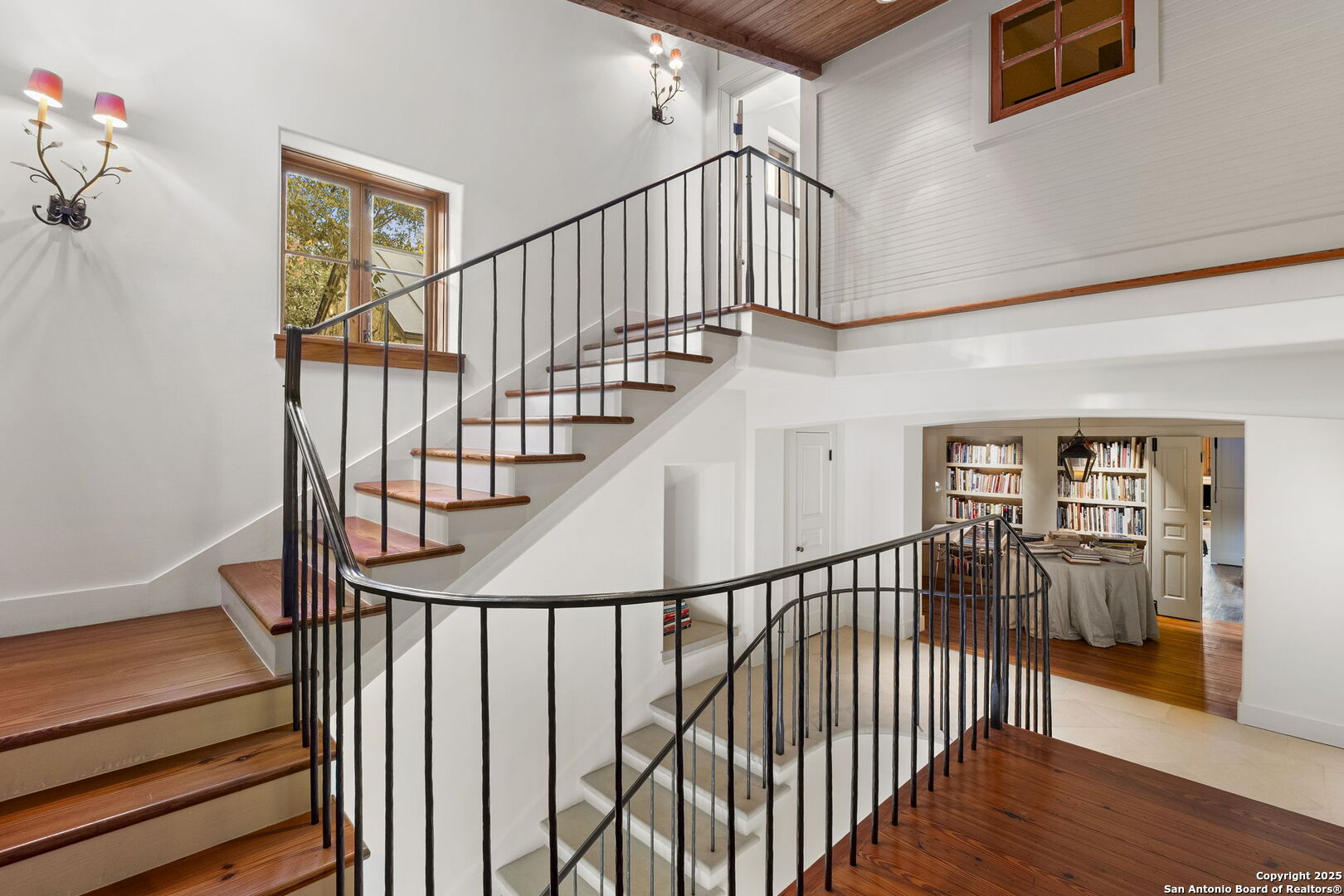 317 Limestone Crk Road Hill Country Village, TX 78232 - Photo 15 of 51 a view of staircase with railing and white walls