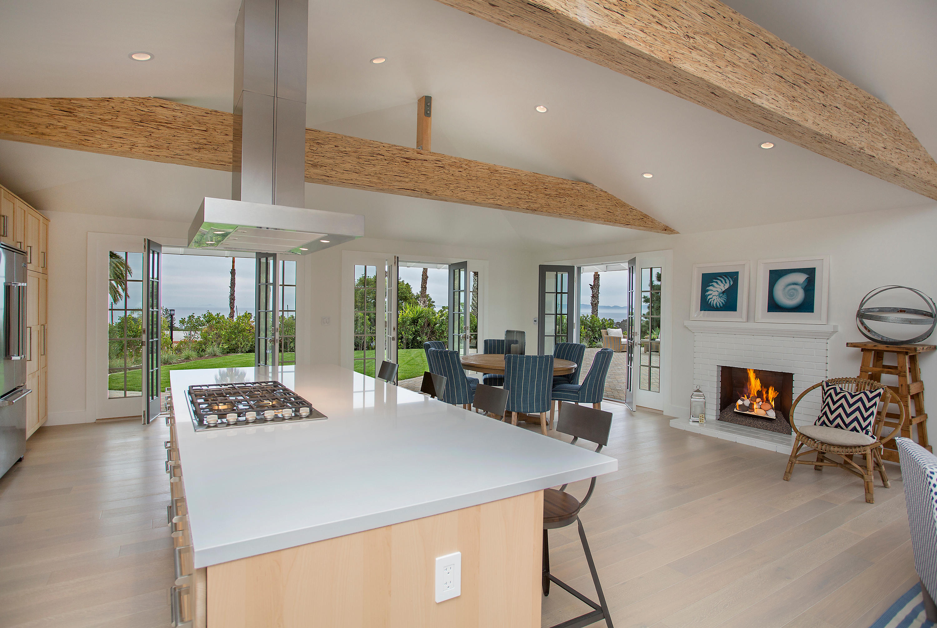527 Meigs Road Santa Barbara, CA 93109 - Photo 2 of 30 a view of a dining room with furniture one side kitchen view and wooden floor