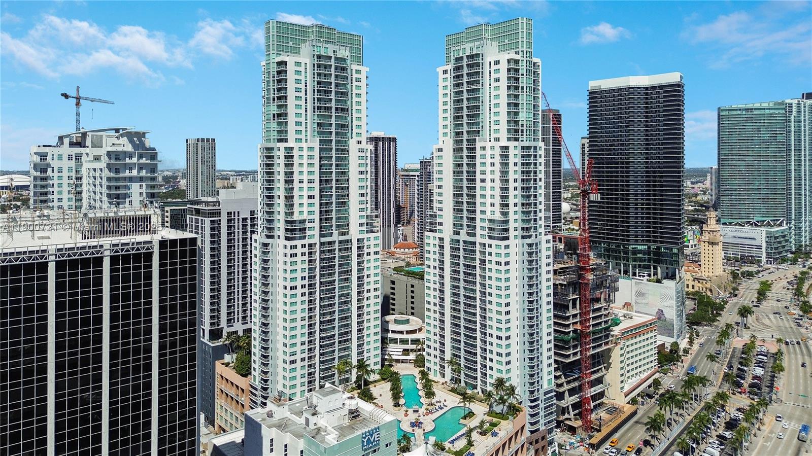 253 Northeast 2nd Street, Unit 1706 Miami, FL 33132 - Photo 28 of 32 a view of a city with tall buildings