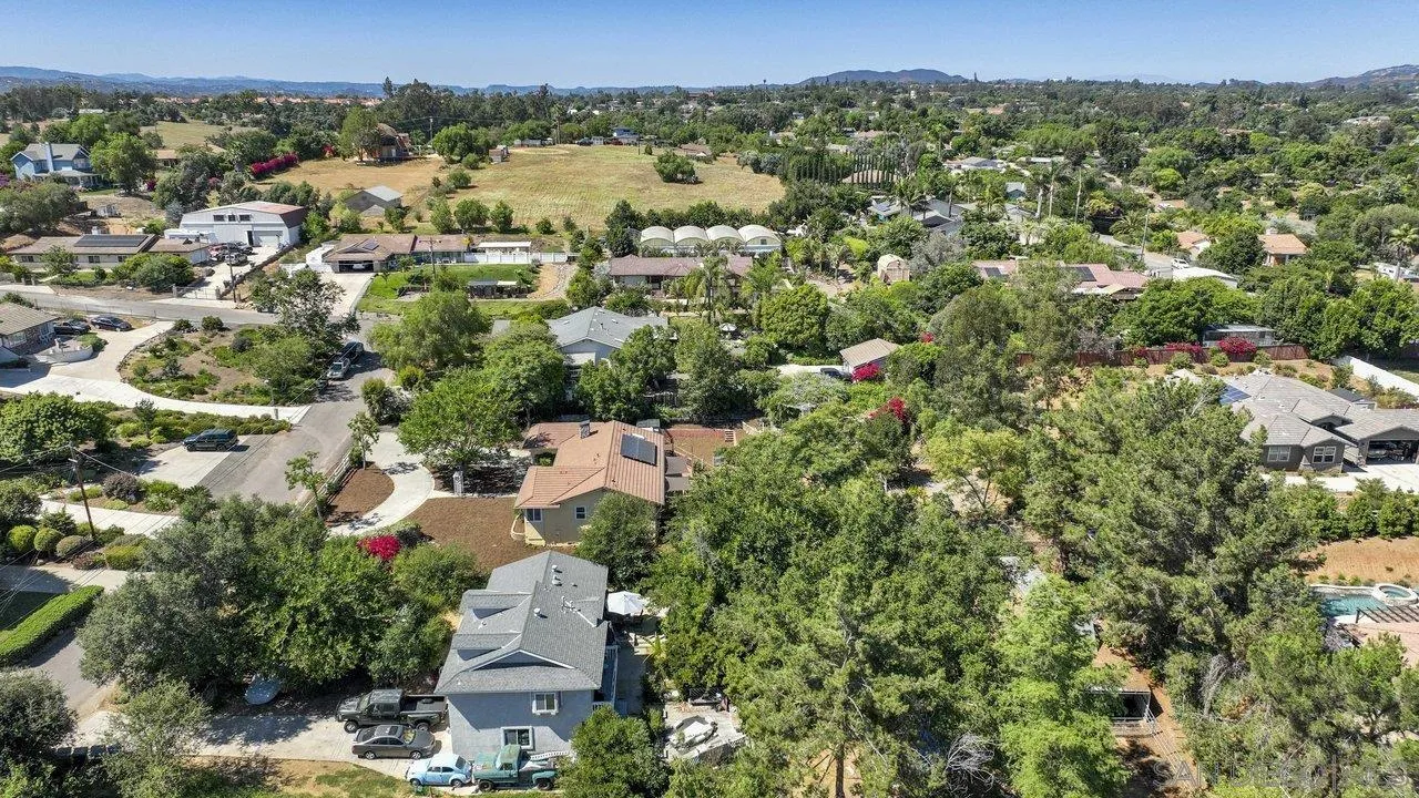 1369 Friends Way Fallbrook, CA 92028 - Photo 24 of 29 an aerial view of a city with lots of residential buildings