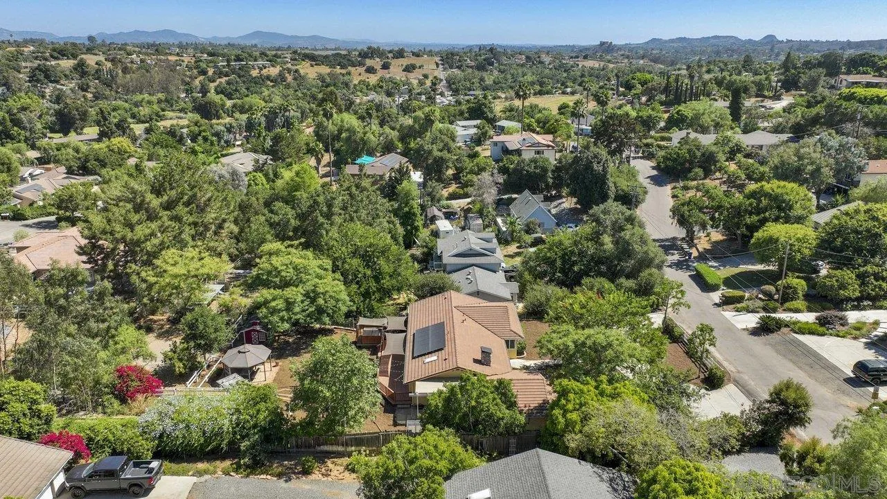 1369 Friends Way Fallbrook, CA 92028 - Photo 27 of 29 an aerial view of a house with a yard