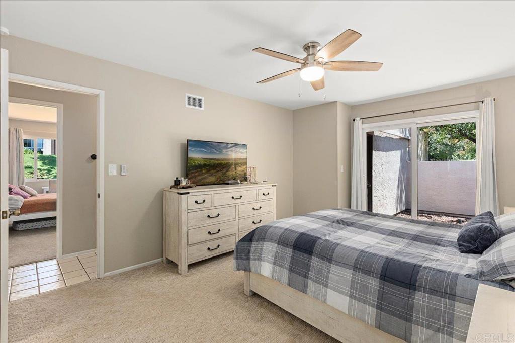 2035 David Drive Escondido, CA 92026 - Photo 19 of 37 Primary Bedroom w/private walled patio