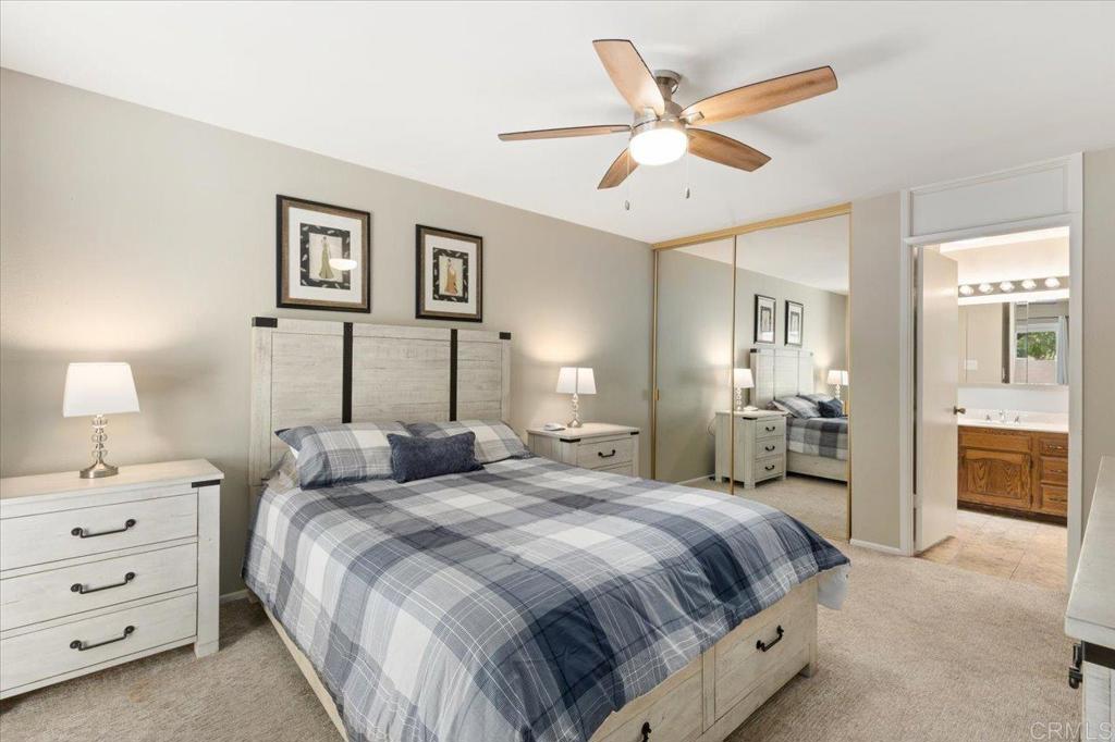 2035 David Drive Escondido, CA 92026 - Photo 20 of 37 Primary Bedroom w/private walled patio