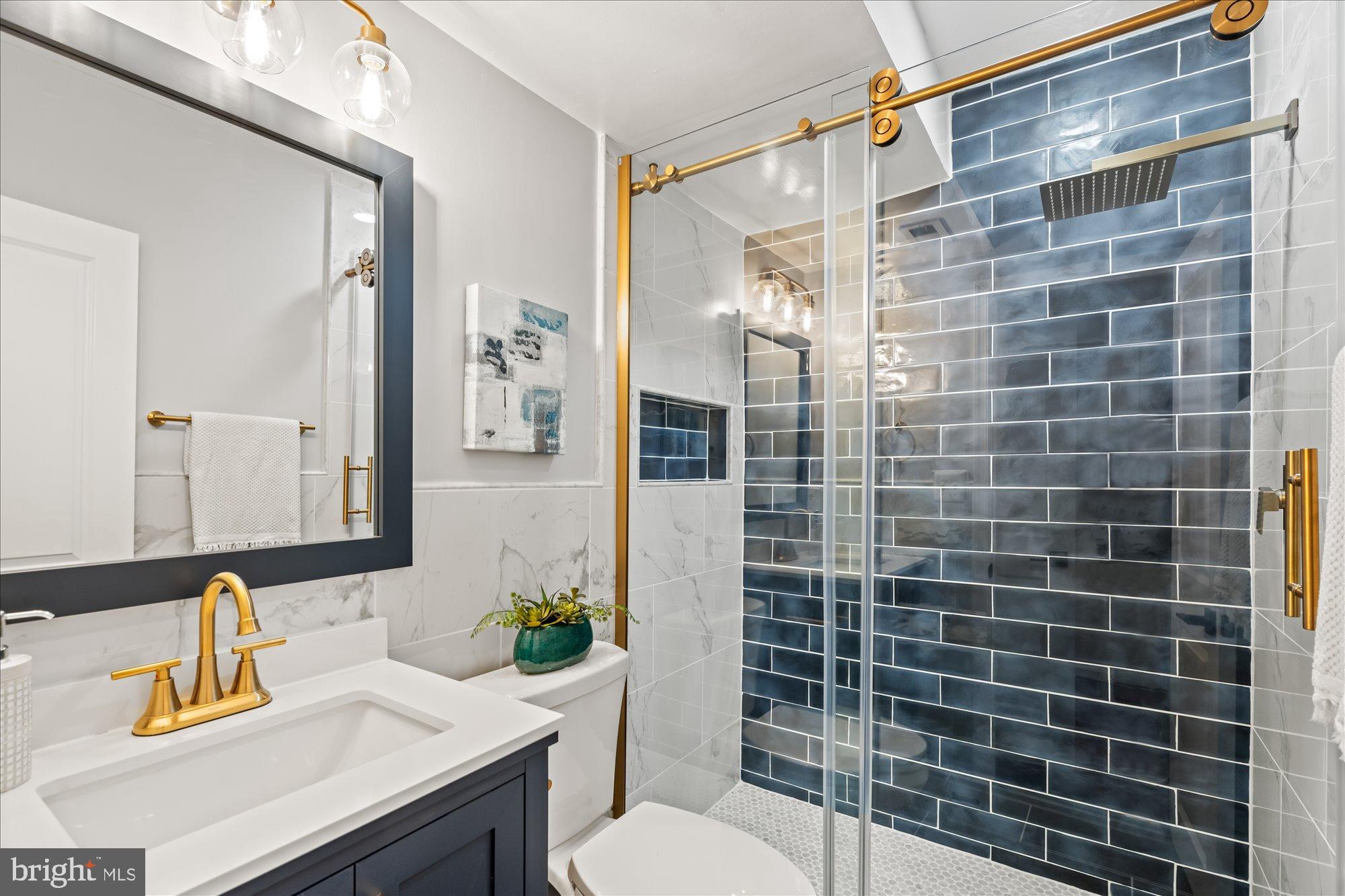 1241 18th Street Northeast, Unit 3 Washington, DC 20002 - Photo 19 of 20 a bathroom with a sink toilet and shower