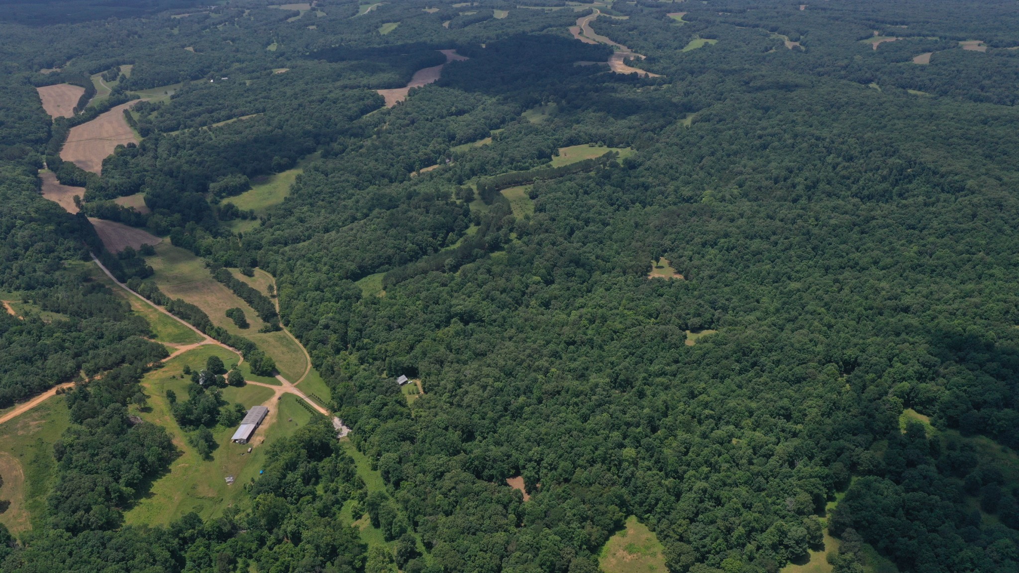1092 Shoulder Strap Branch Road Vanleer, TN 37181 - Photo 6 of 14 an aerial view of residential house with outdoor space and trees all around