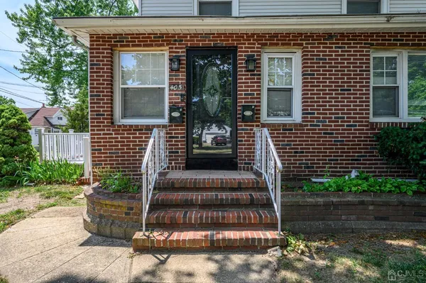 a front view of a house
