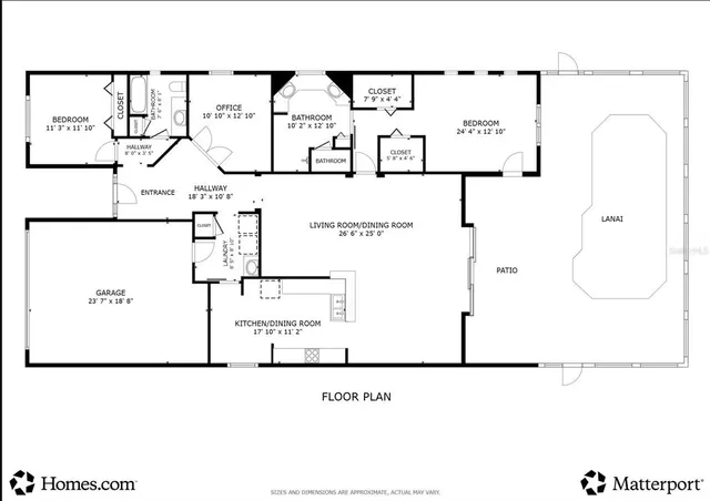a picture of a floor plan