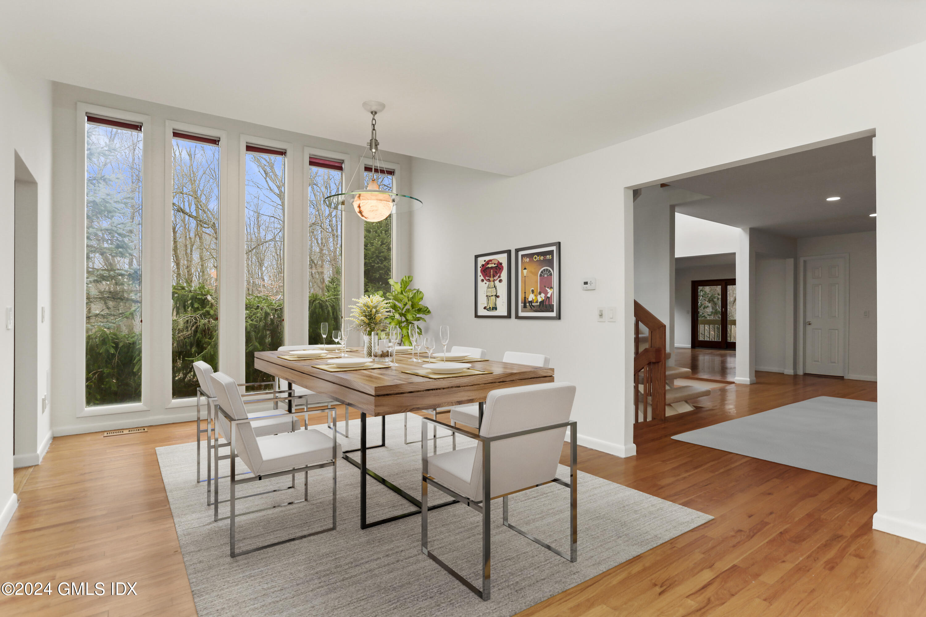 61 Sumner Road Greenwich, CT 06831 - Photo 9 of 19 a dining room with furniture window wooden floor