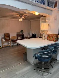 a room with gym equipment